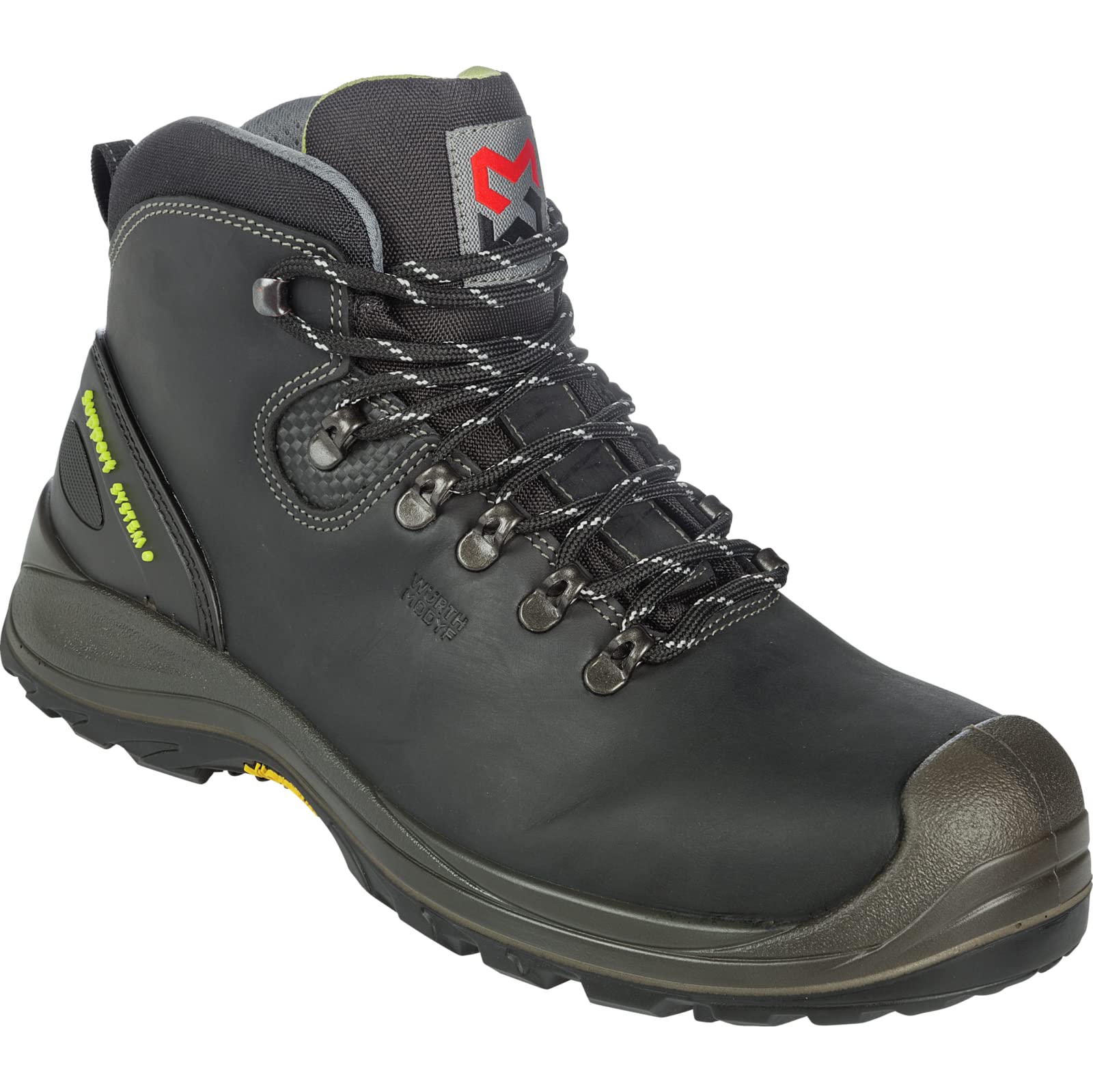 WÜRTH MODYF Sicherheitsstiefel S3 HRO SRC Arcori Plus Flexitec in schwarz - Arbeitsschuhe für Herren - mit Metallelementen & wasserabweisend - in den Größen 38-48