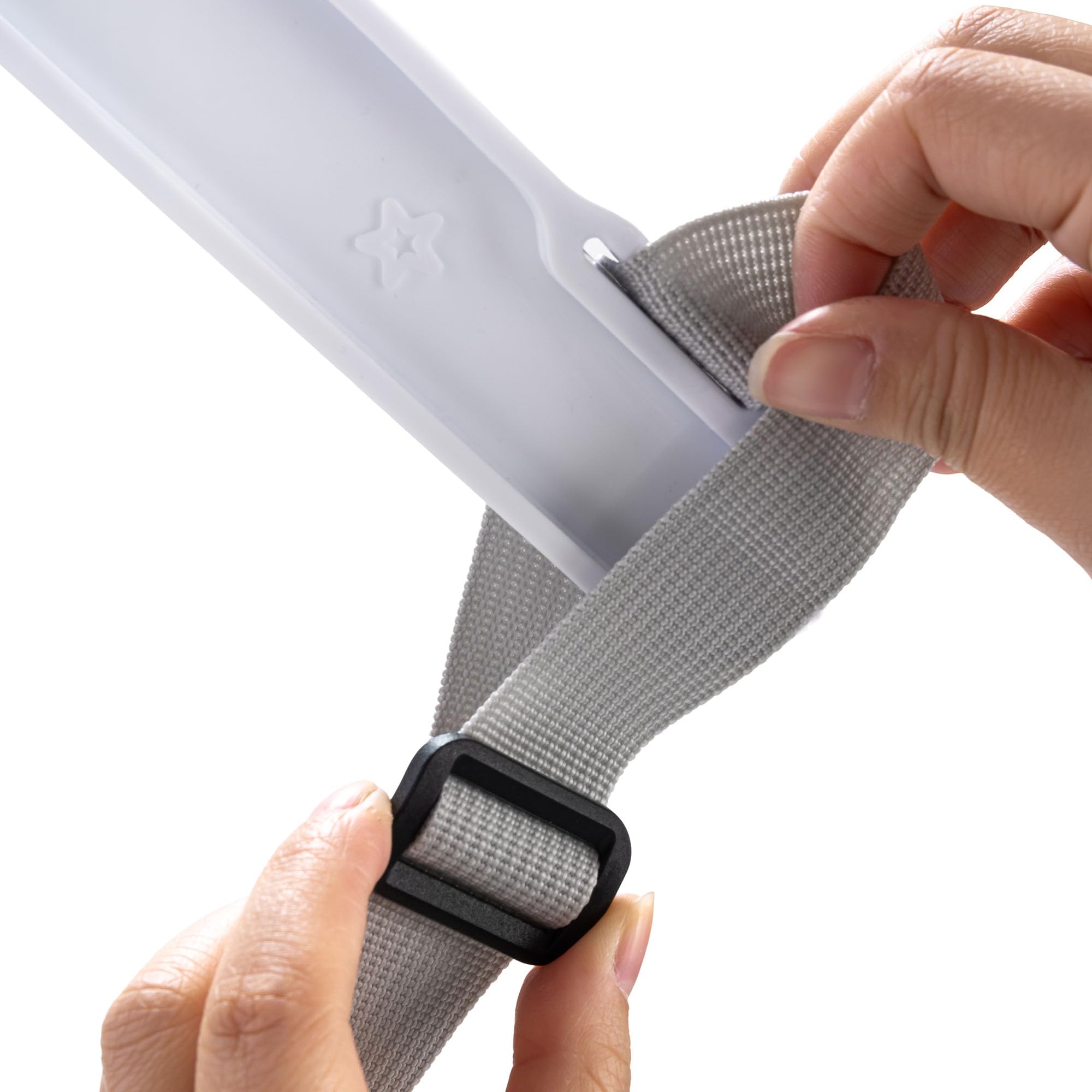 Mamabrum Sauteur Bébé en Bois avec Siège Réglable et Structure Pliable, Cadre en Bois, Double Fermeture de Sécurité, Gris, pour Enfants de 6 à 30 Mois