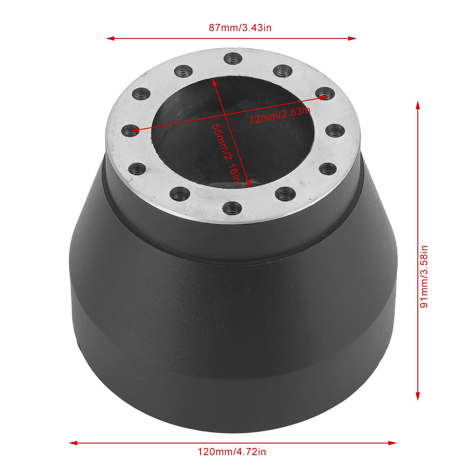 Volante Mazda Miata Adattatore Volante Corto KIMISS SRK-160H - Per Mazda Miata, RX-7 E Altri Modelli | In Lega Di Alluminio Adattatore Lega Alluminio