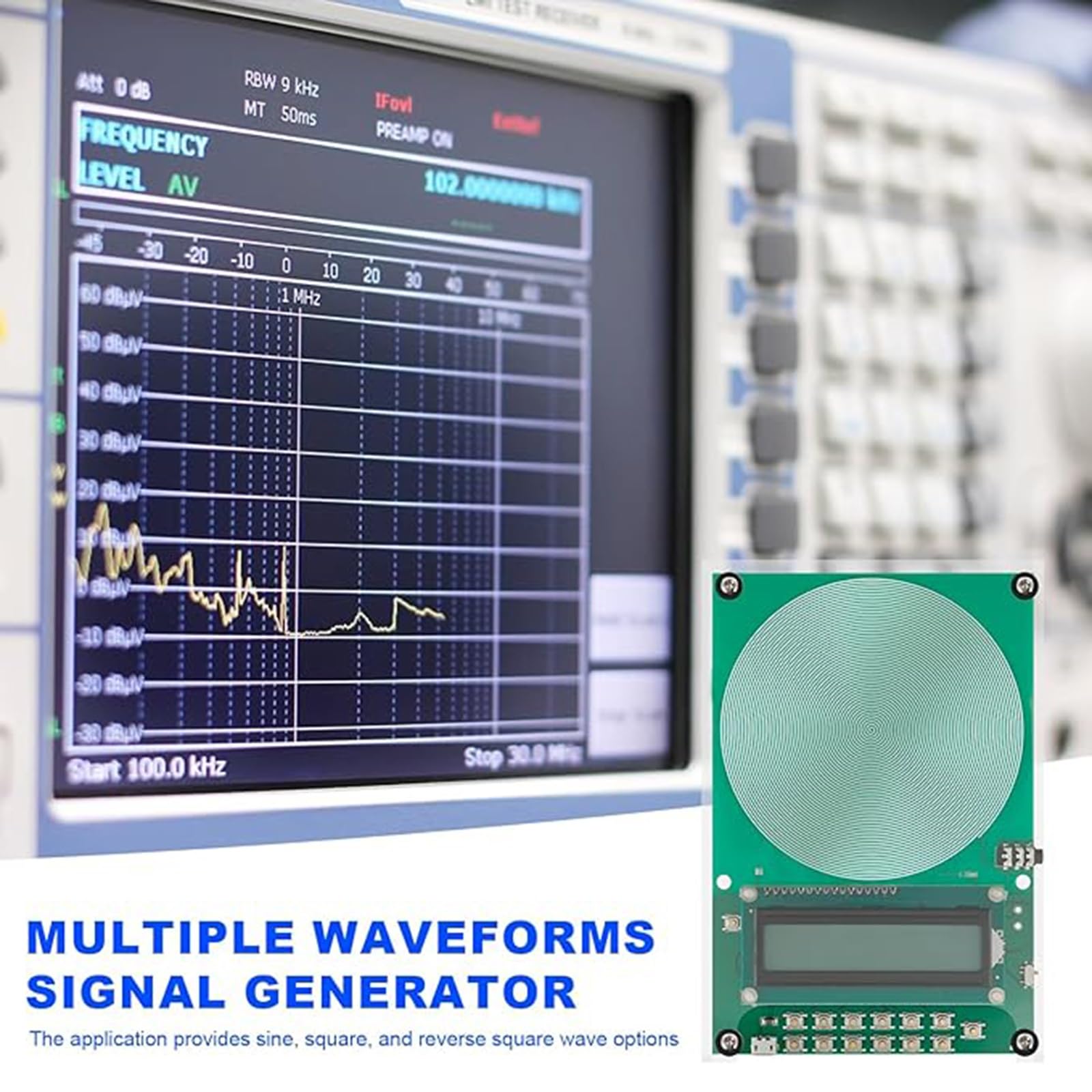 Generatore di risonanza del generatore di frequenza, generatore di risonanza regolabile dell'onda di Schumann per l'alta stabilità, gamma di frequenza 0.1HZ-300KHz