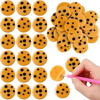 Nuanchu 24 Pcs Scented Putty Wax for Diamond Painting 240g-360g DIY Diamond Art Tool Wax Chocolate Cookie Scent Painting Glue Clay for Embroidery Accessories, 1.77 x 1.85 Inch