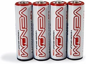 Venom Power Rechargeable AA Batteries 4-Pack, NiMH 1.2V 2400mAh - for Remote Controls, Cameras, Lights - Compatible with Joysway RC Sailboat, Catamaran Models