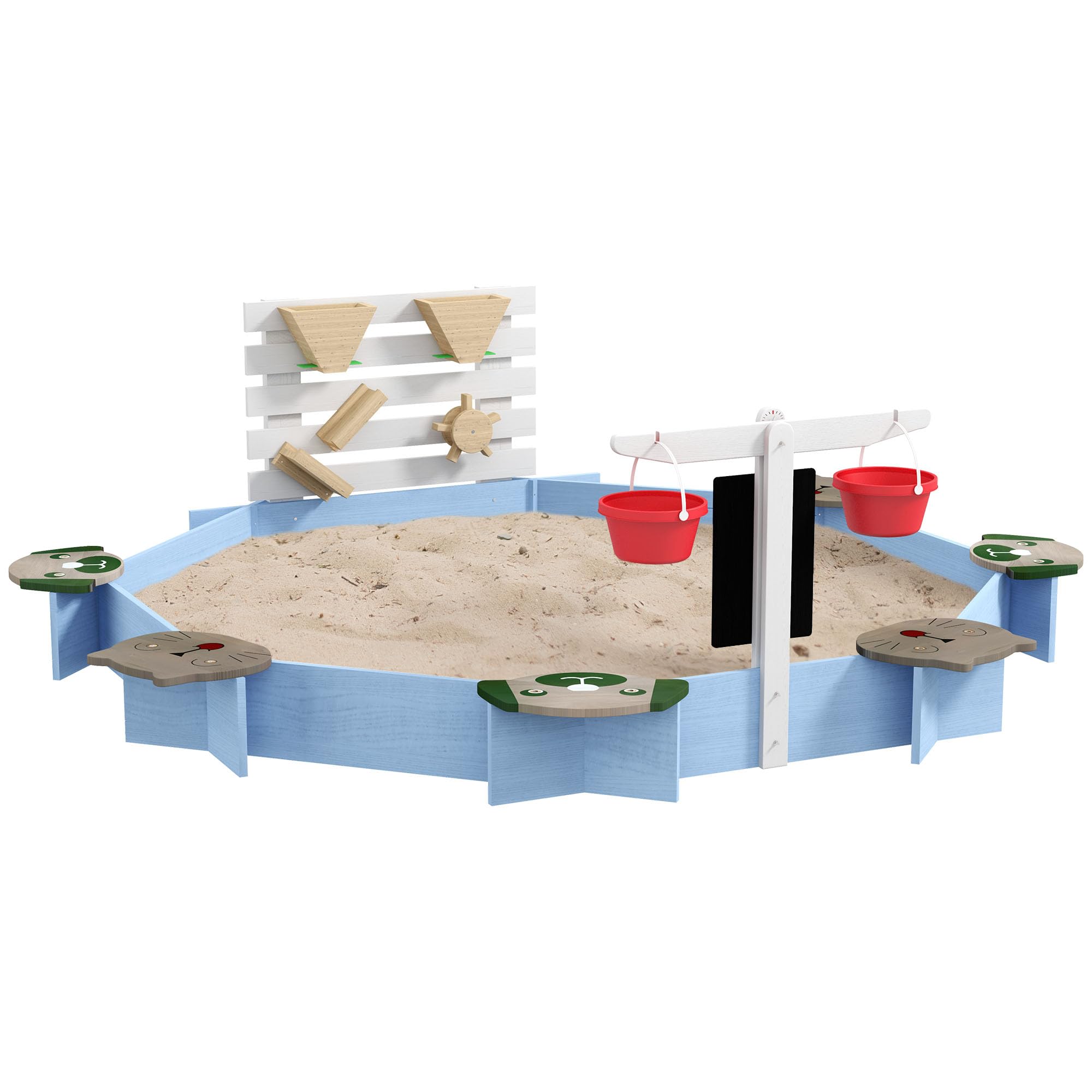 GOWE Wooden Sandbox for 3-7 Years, 85