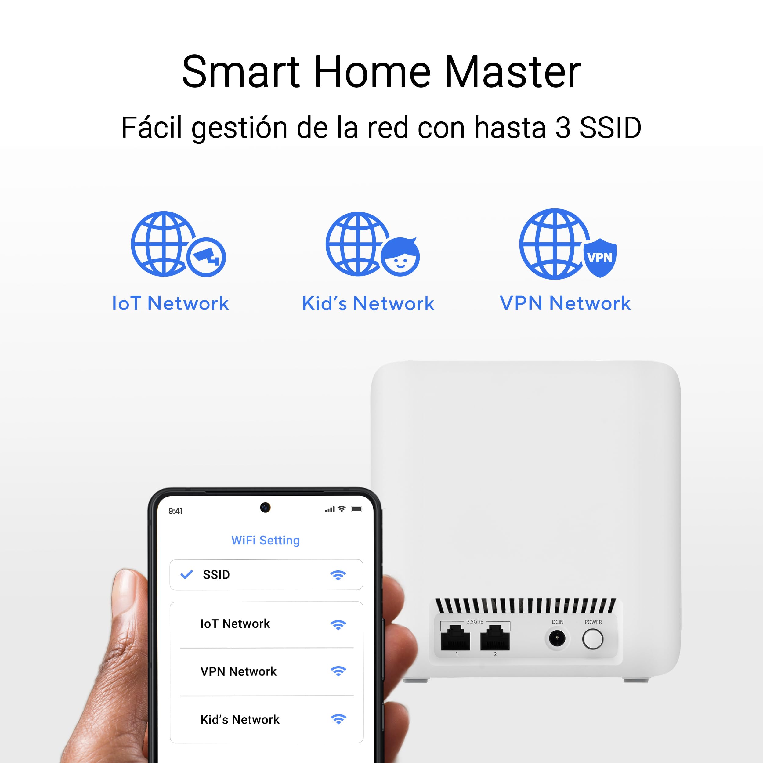 Asus - Pack de 2 Routeurs ASUS ZenWiFi BD4 Blanc | WiFi 6 Mesh