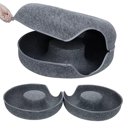 Cama túnel Para Gatos, ambientes internos, túnel de donut rosquinha, caverna de gato - Brinquedo Div