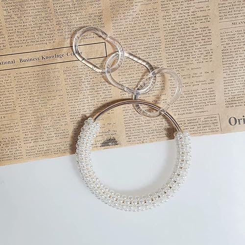 Miniatura 2 de Organizador para colgar el cinturón en forma de collar para barra de armario de menos de 1 pulgada con 3 anillos de plástico flexibles