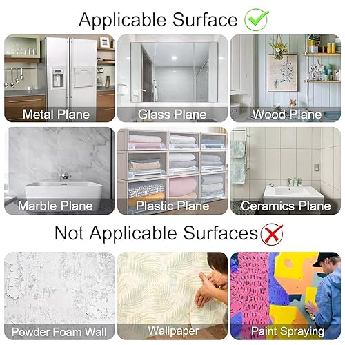 Miniatura 7 de JANYUN 560 calcomanías de puntos adhesivos de doble cara removibles, masilla cuadrada, cinta adhesiva transparente de doble cara sin rastro, cinta