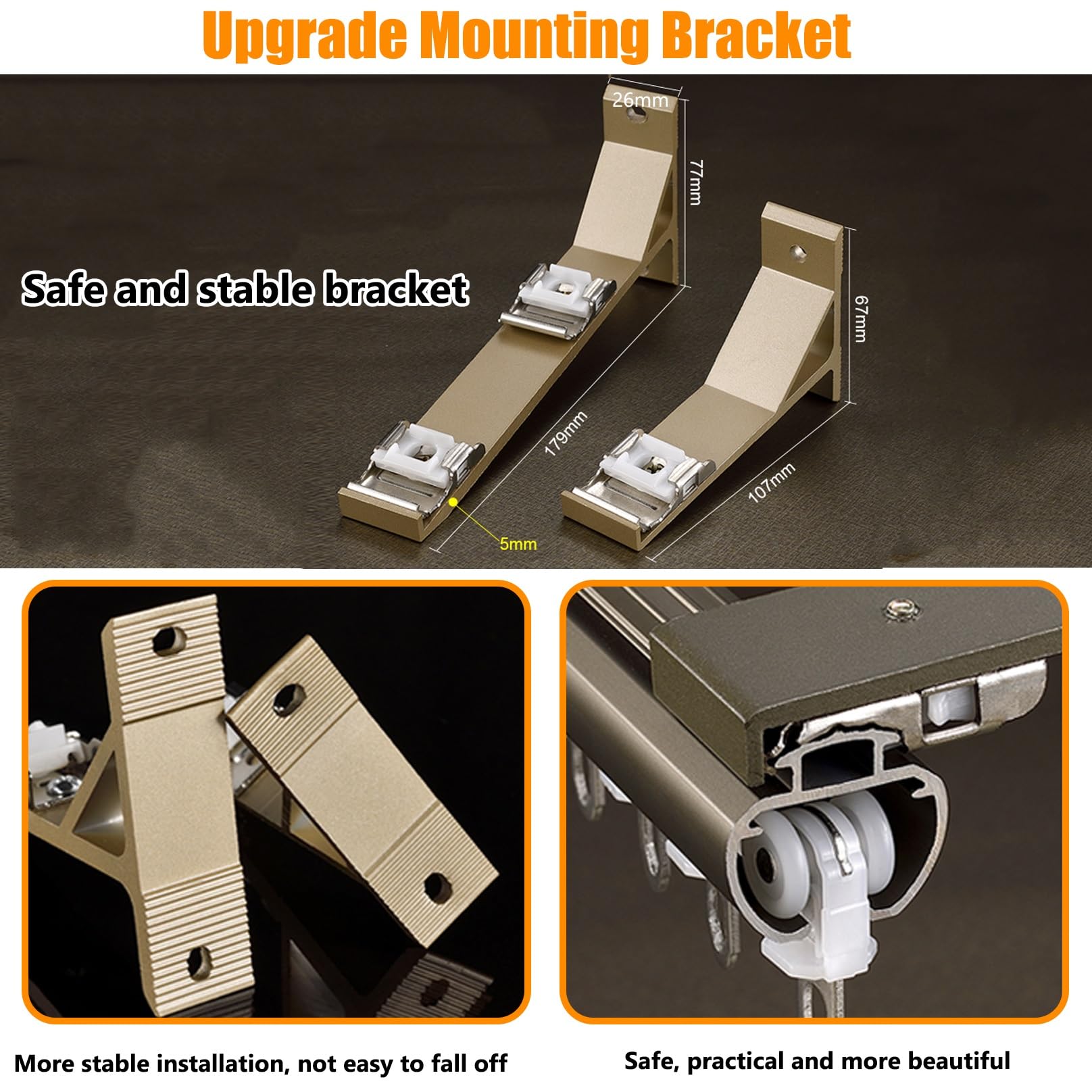 Binario doppio per tenda a 2 strati, bastoni asta per tende in alluminio binari a soffitto Per Soggiorno E Bagno(Black,0.9m (2.95ft))