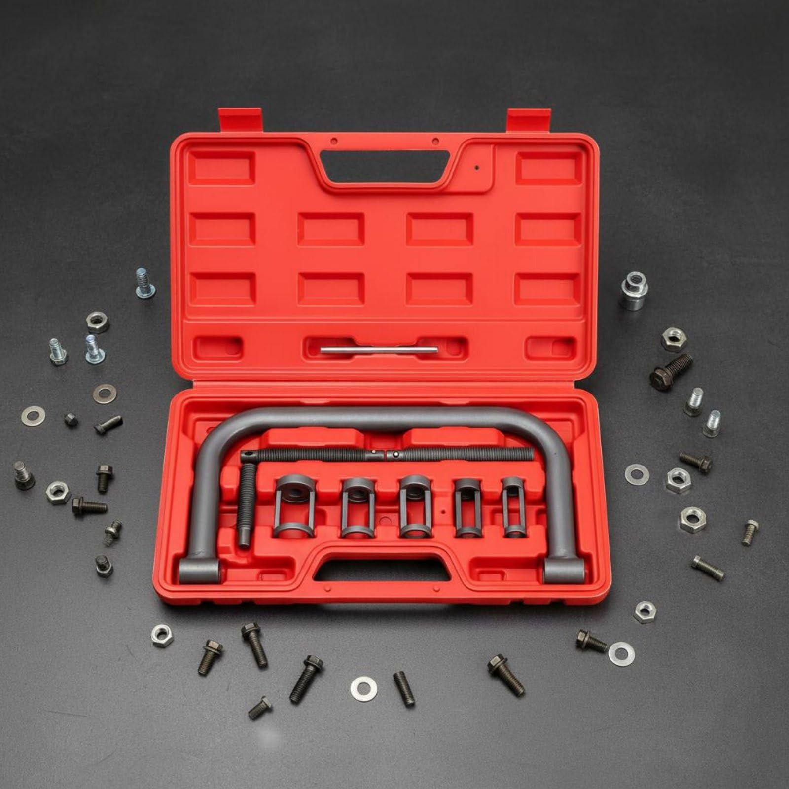 Ronyme Compressore Molle Valvola Attrezzo Motore Kit Valvole Tendi Valvola con a Presa Stabile Adatto per Interventi Auto Fai da Te
