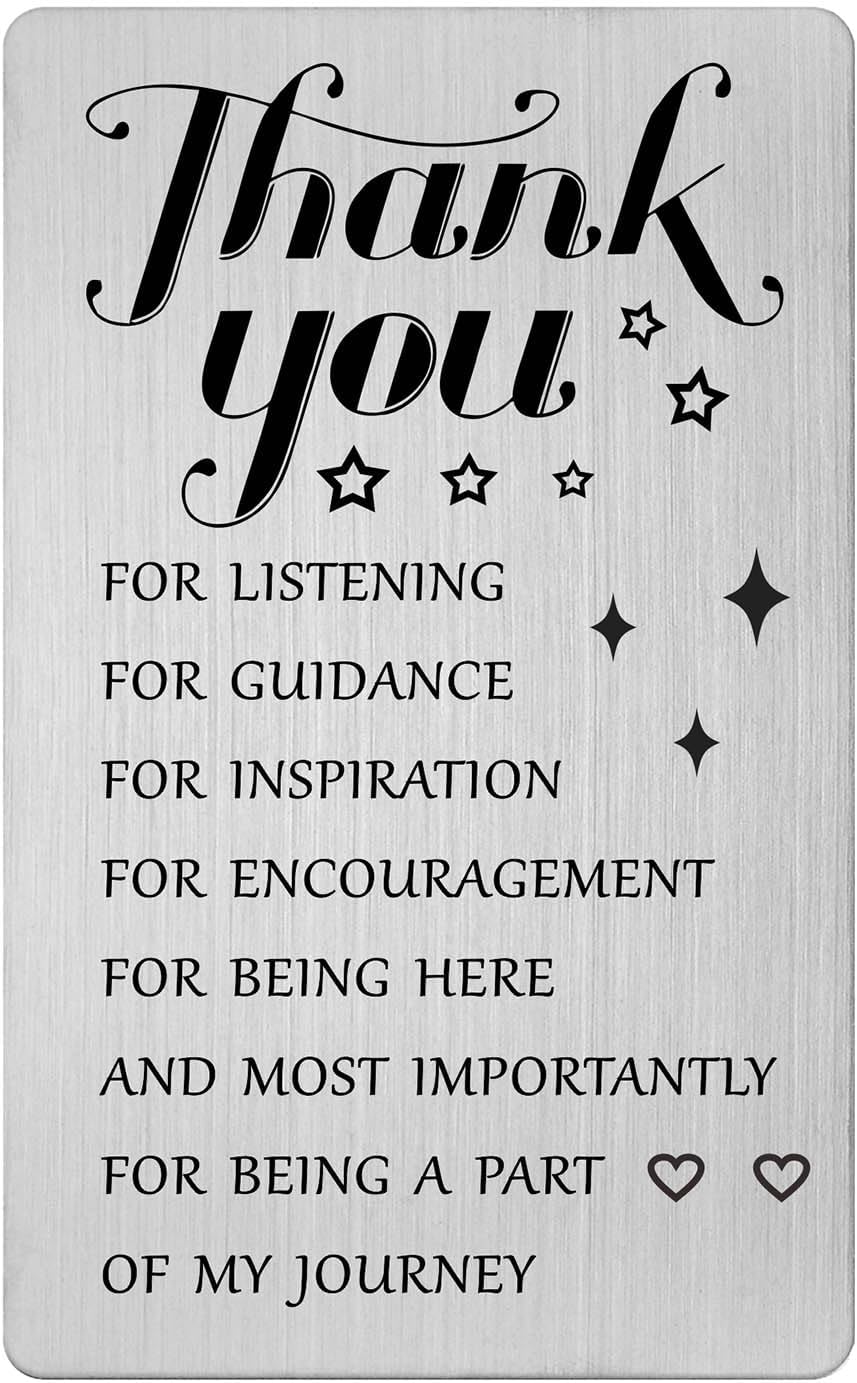 Gezxin Thank You Card for Women Men Personalized Appreciation Gift Ideas for Boss