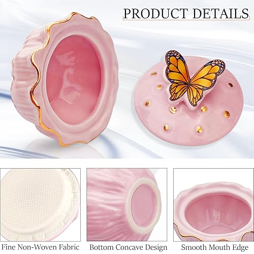 Vista 11 de Honey Joy Dappen - Plato para botella de monómero antivolatilización de porcelana líquida para uñas de cerámica (HJ-NAPB062-azul)