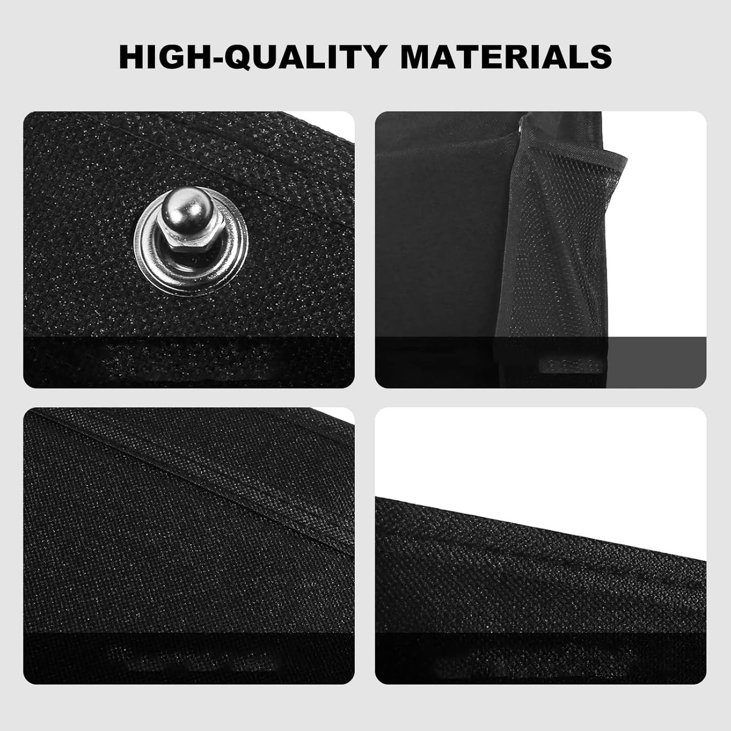 2 Pack Organizer for Motor Homes, Hanging Storage with Large Pockets for Shoes Clothes & Motor Homes Essentials, Black