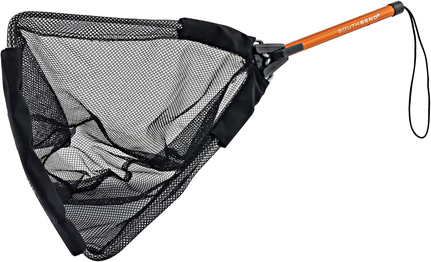 South Bend Folding Net – Durable Aluminum Handle, Lightweight Fishing Gear