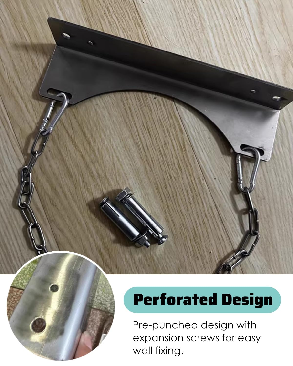 Supporto per Bombola Grande Supporto per Bombola di Ossigeno da 10" di Diametro Montato a Parete, Rastrelliera Portaoggetti per Bombola di Propano Sospesa, Regolatore per Bombola di Azoto Montato a Fo