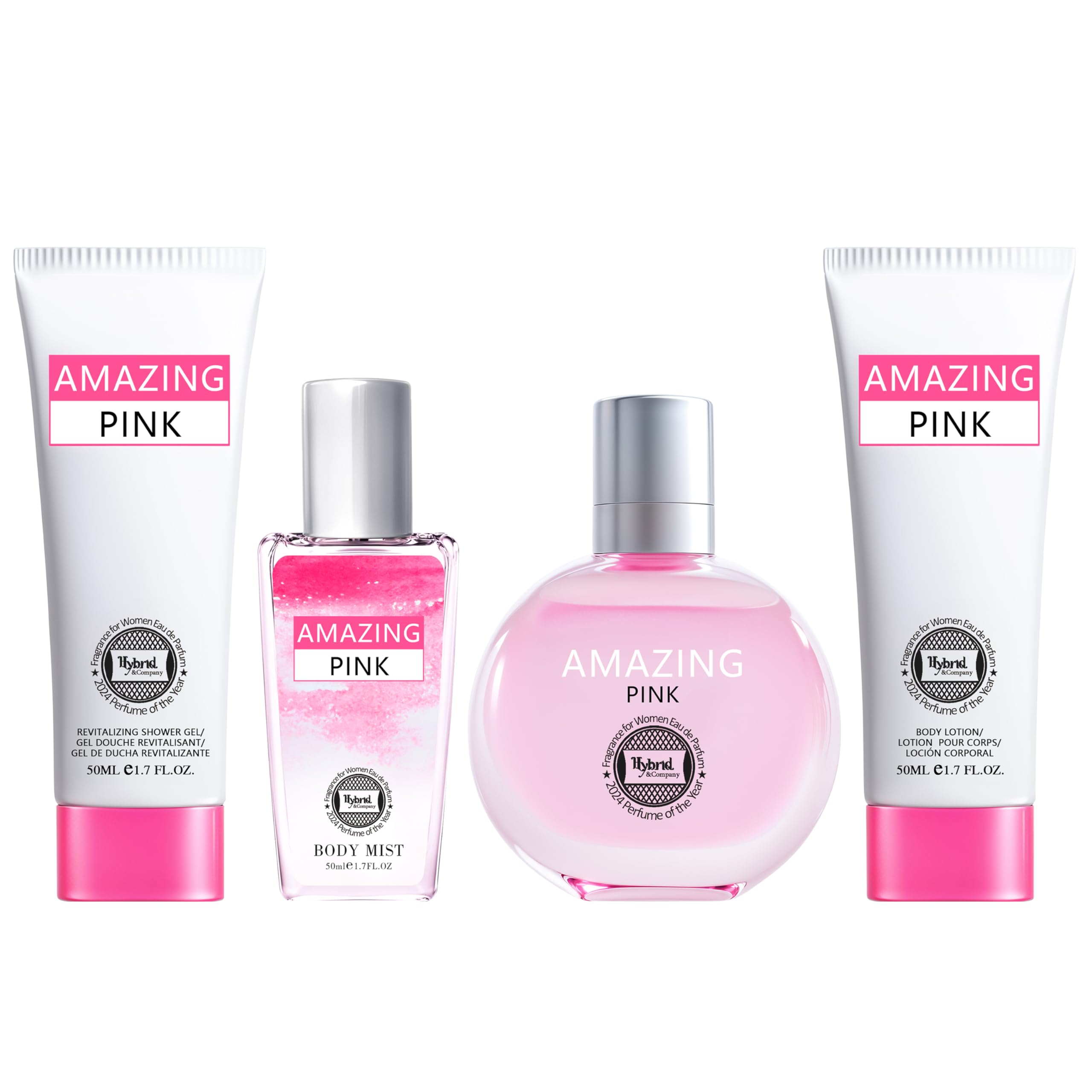 Amazon.com : Hybrid & Company Amazing Pink 4-Piece Gift Set for