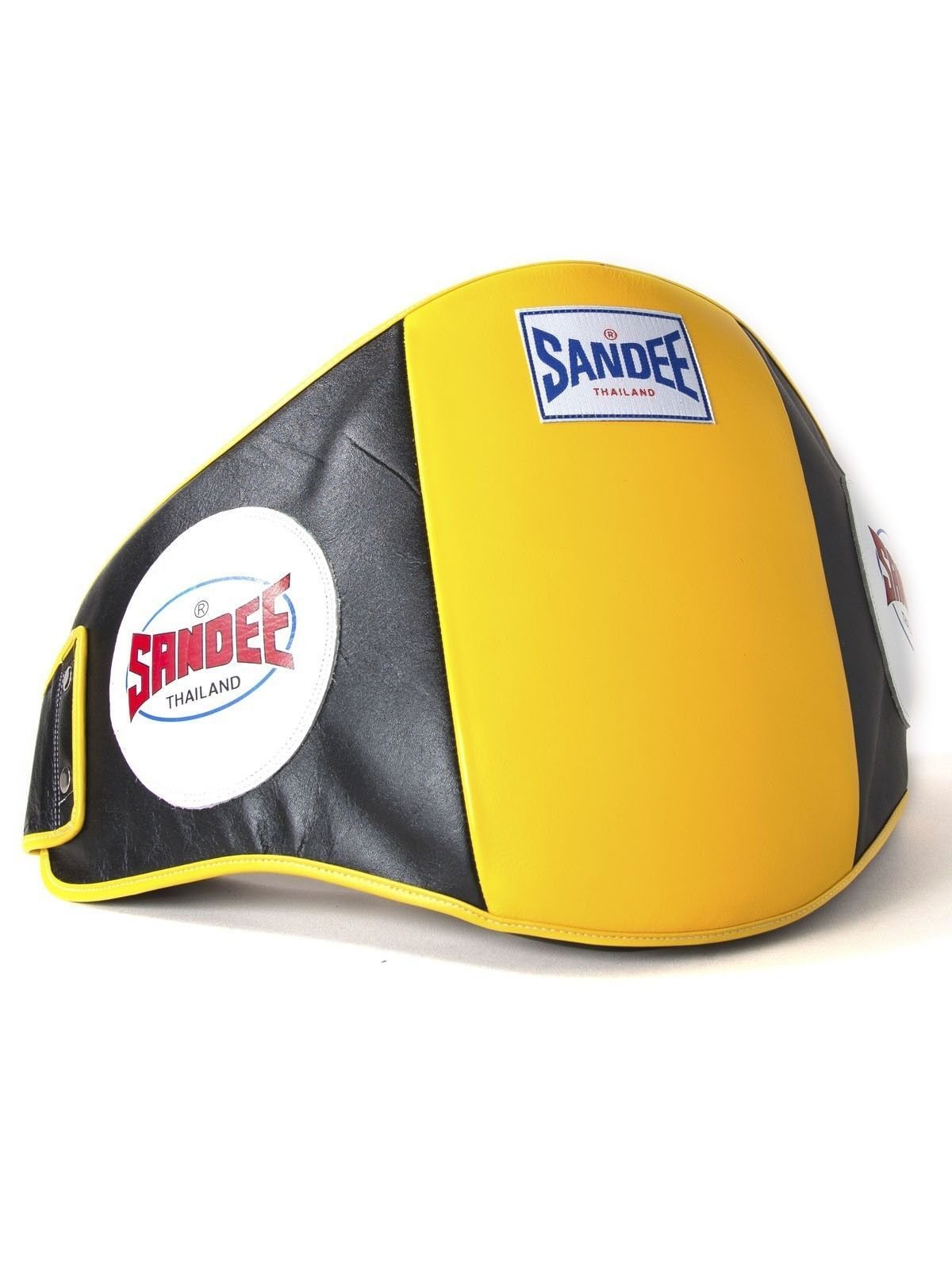 Sandee Noir et Jaune Cuir Tapis d'entraînement Boxe Muay-Thai