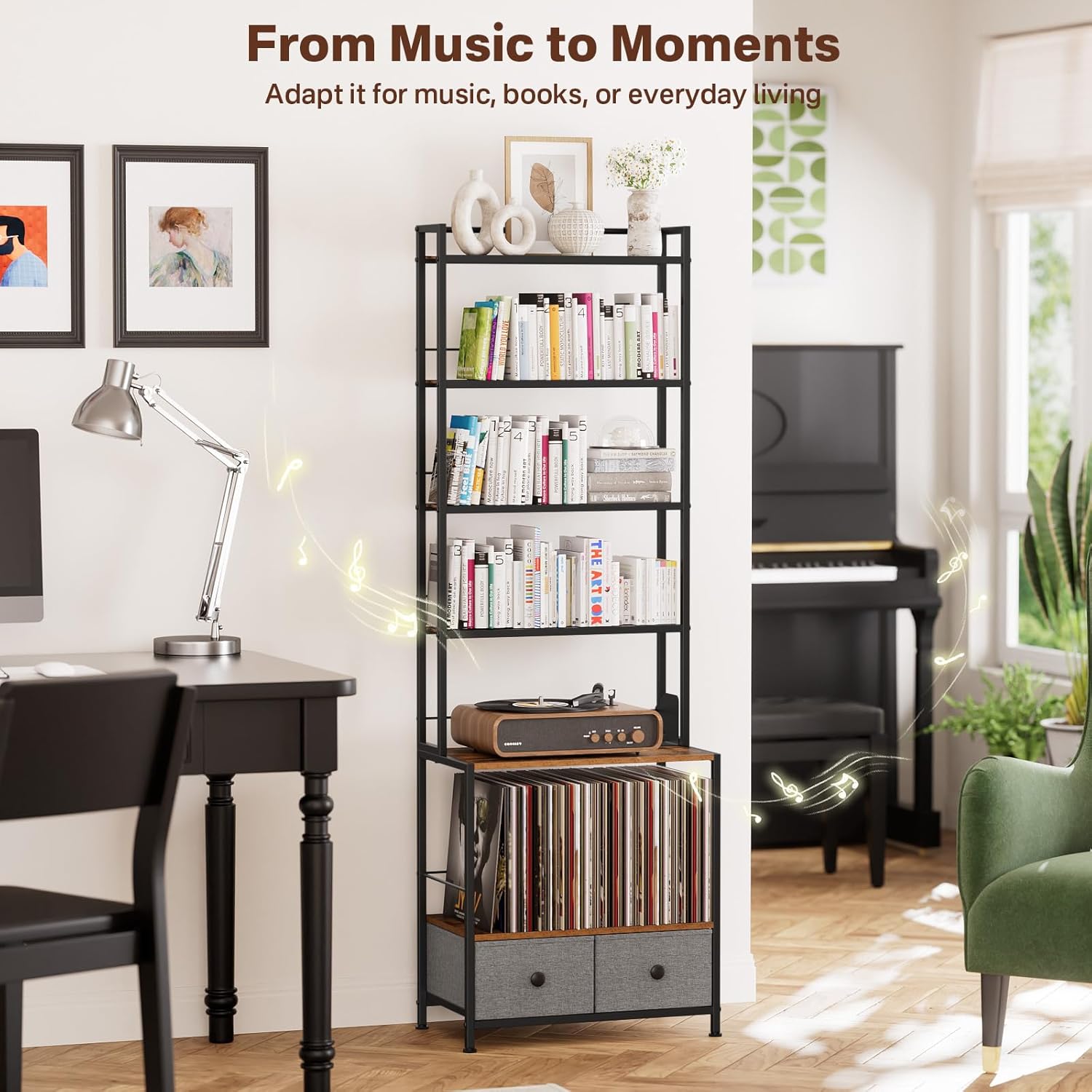 CD Storage Rack Bundle – Simple & Multi-Functional Organizer Set for CDs, DVDs, VCDs, Games, Albums – Space-Saving, Sturdy & Versatile Media Shelf Combination