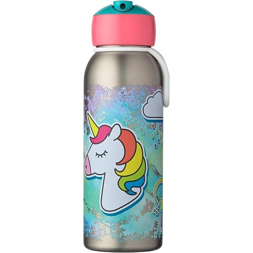 Mepal - Insulated Bottle Flip-up Campus - Insulated Drinking Bottles For Children - Stainless Steel Drinking Bottle - 9 Hours Hot & 12 Hours Cold - BPA-free - 350 ml - Unicorn