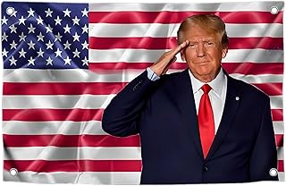 3'x5’ Trump 2024 Flag with 4 Brass Grommets - Large American President Republican Banner - Political Campaign Home Banner - Keep America Great - Great Indoor or Outdoor Decoration
