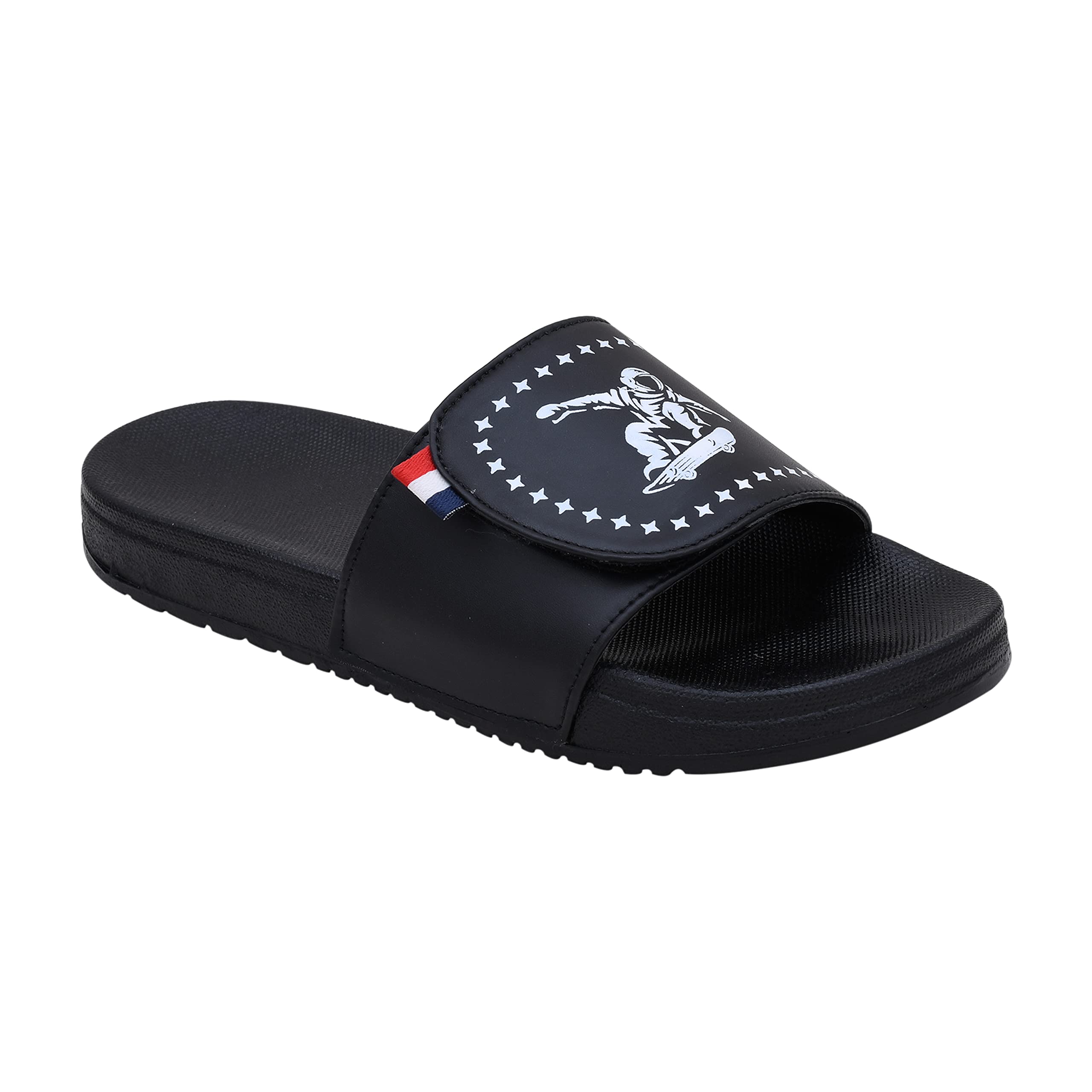 pery-pao Mens Comfort Sliders,Navy Blue, Grey, White, Dark Green, Brown, Grey, Black, Boys Flip-Flops-picture-32