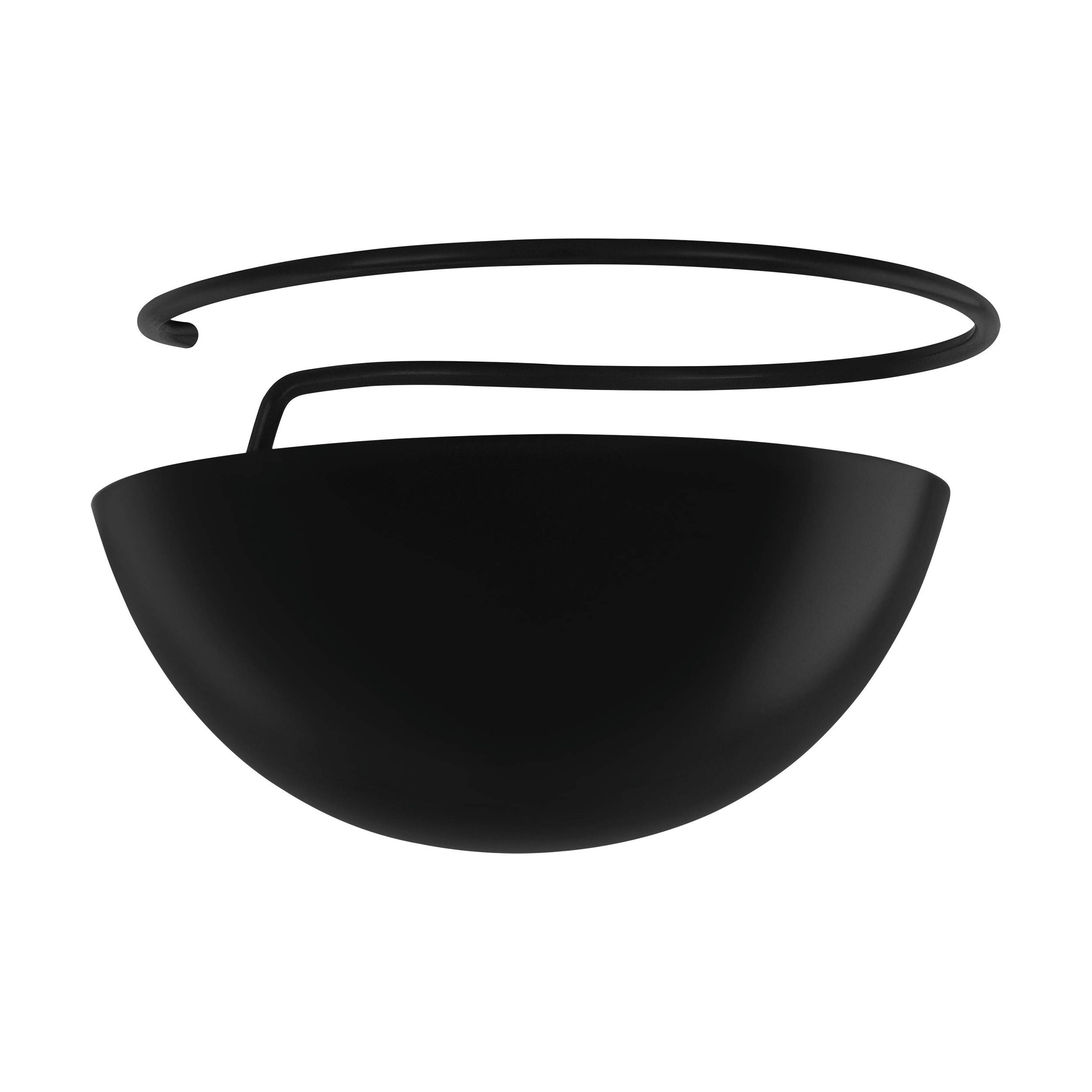 EGLO Decorative Anti-Glare Accessory for G95 Bulbs, Snap-on Light Bulbs, Anti-Glare Steel in Black, Matte, Diameter 9.7 cm