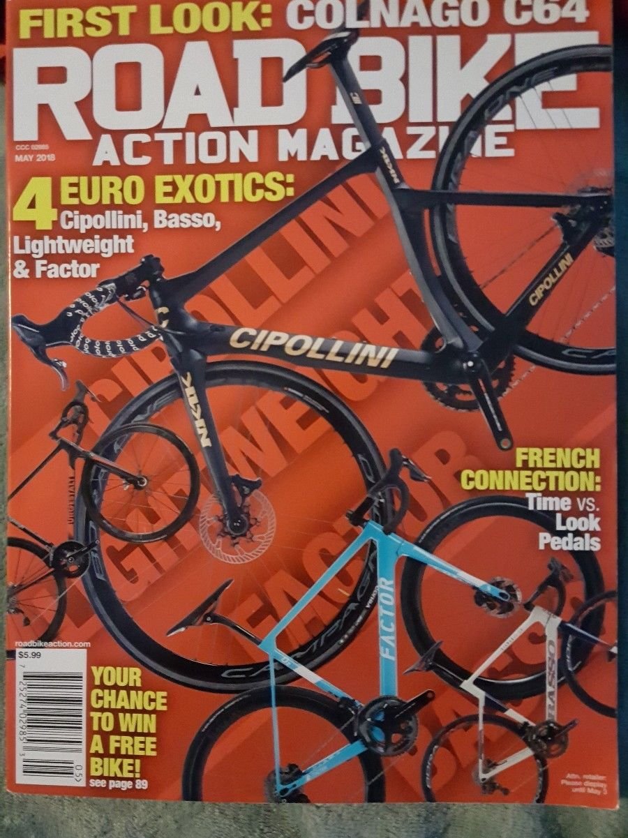 (Free shipping) Road Bike Action Magazine May 2018 (05)
