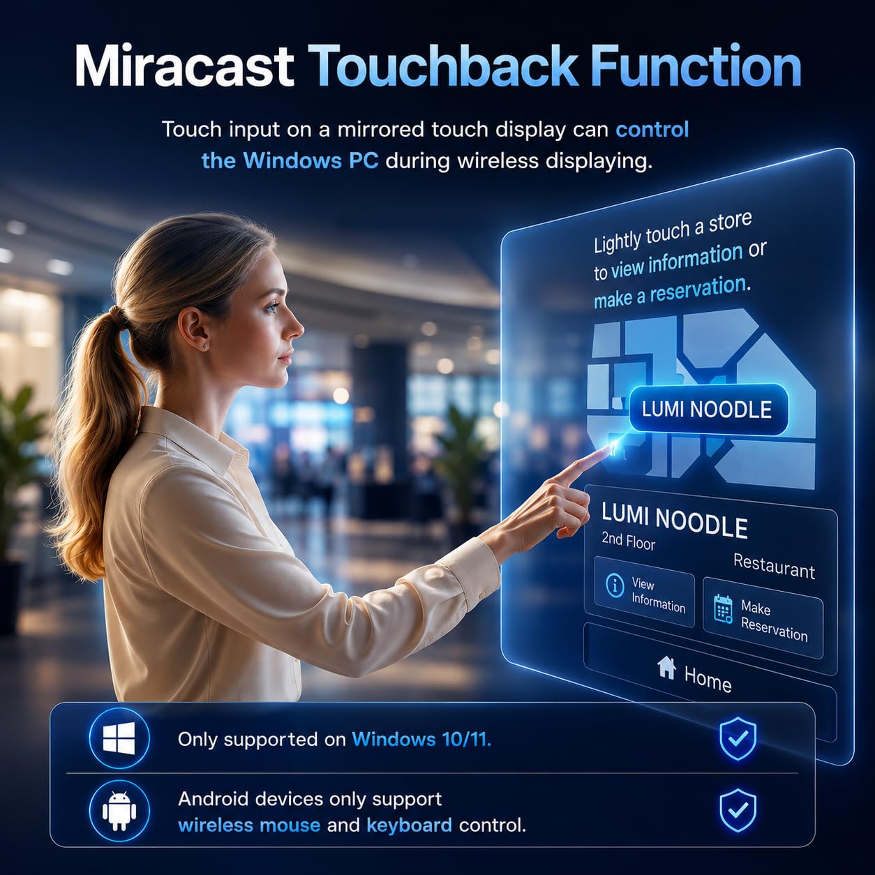 EZCast Ultra U2 4K Wireless Display Adapter - WiFi 6 HDR DLNA AirPlay Miracast Bildschirmspiegelung und Bildschirmverlängerung für PC Laptop iOS Android