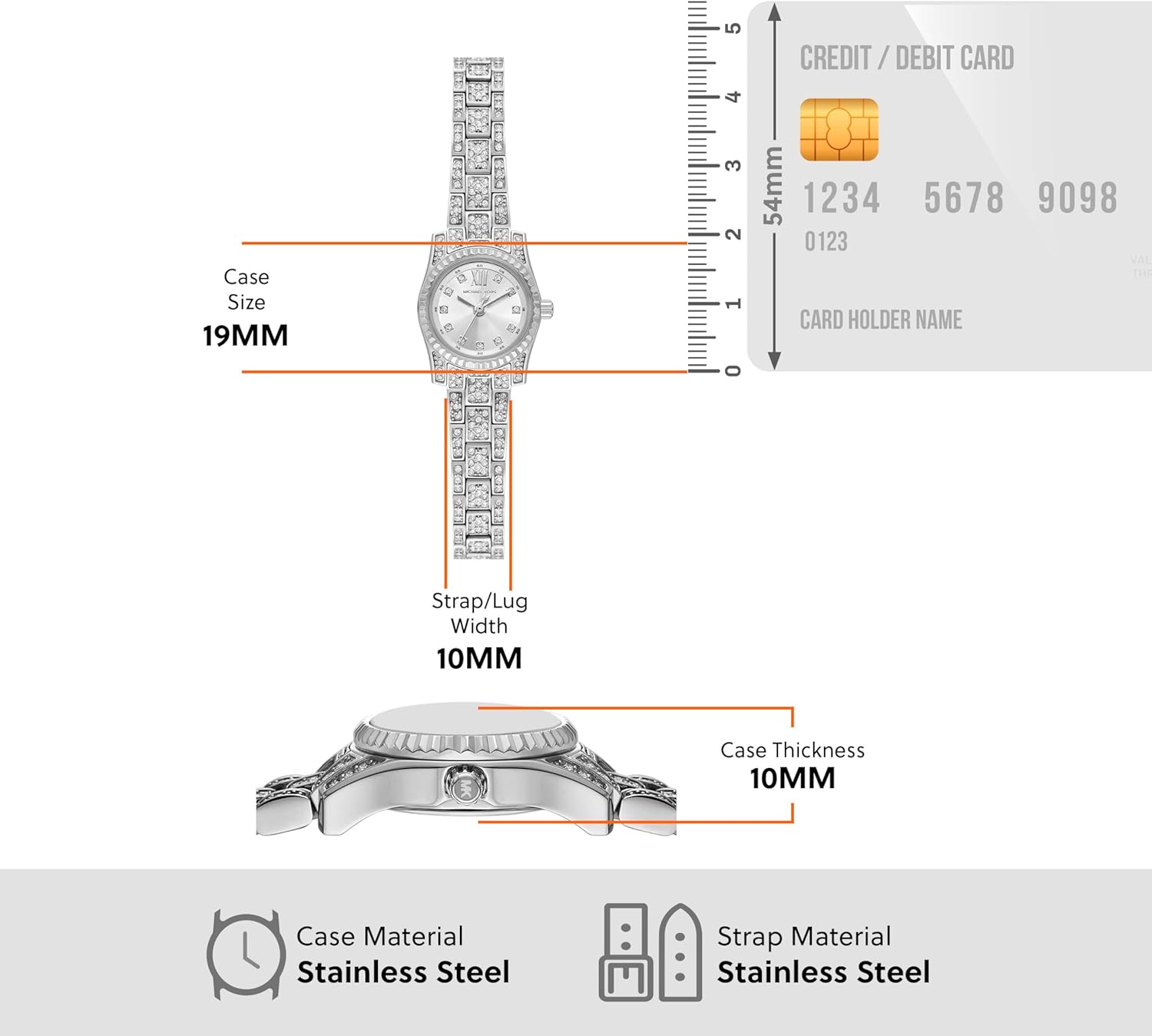 Michael Kors Lexington Women's Watch, Stainless Steel Bracelet or Leather Watch for Women - Image 5