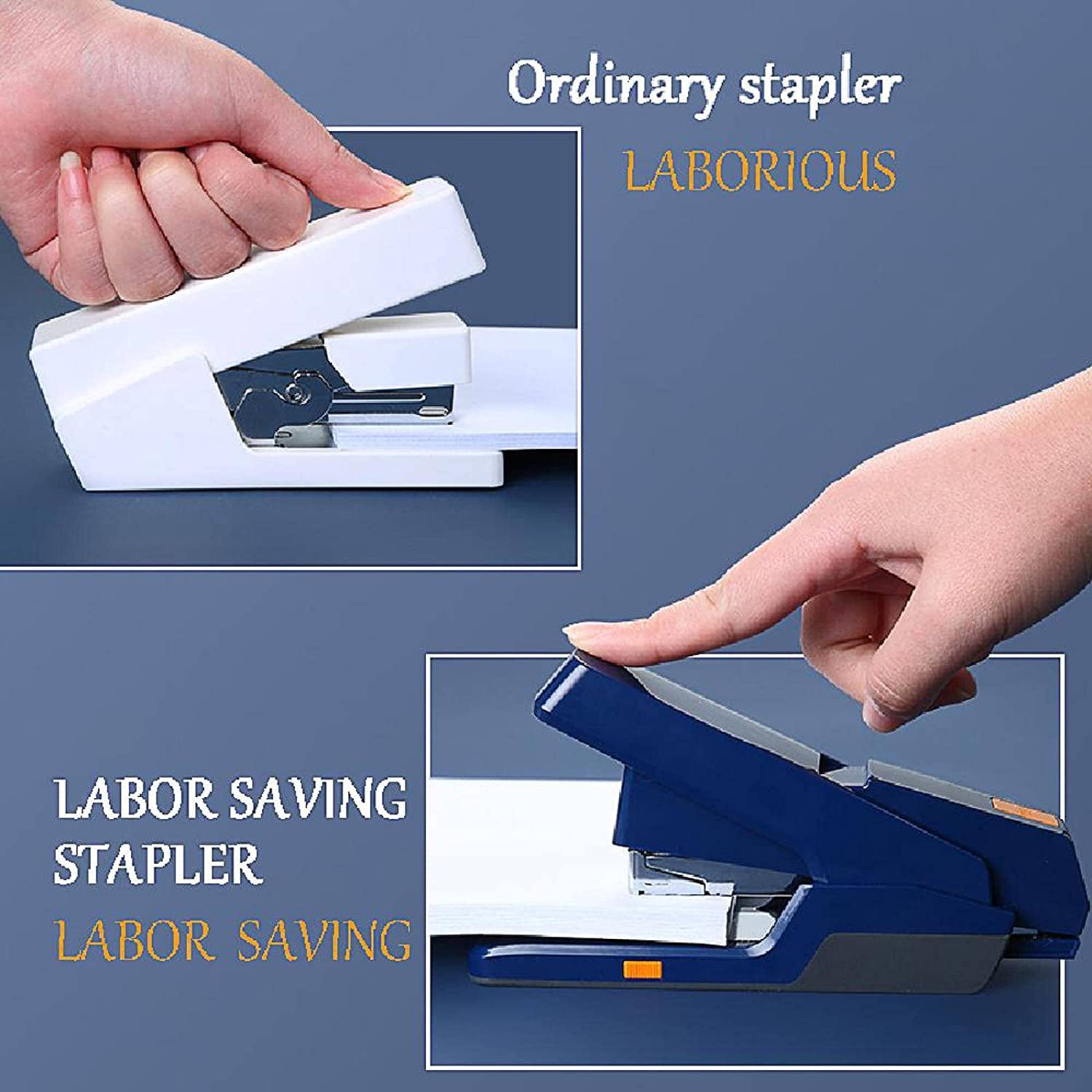 Pinzatrice per Lavoro Scrivania Staples Heavy Duty Staplemb Office Stapler Company School Binding Supplies User-Friendly e cucitrice for Risparmio di manodopera Spillatrice per Scuola
