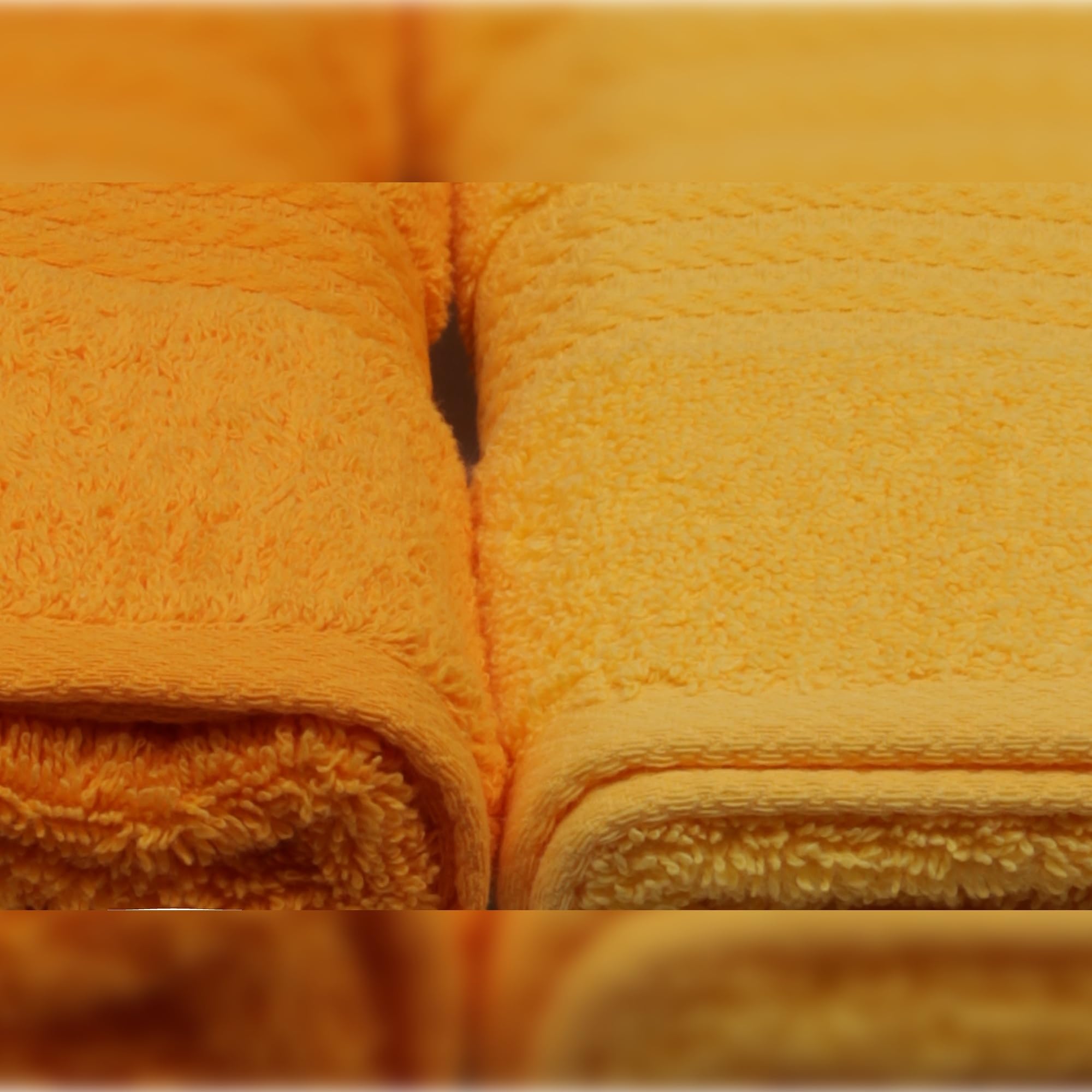 WELL HOME MOBILIARIO & DECORACIÓN Hand Towel Set (4 Piece) Light Yellow, Yellow, Pale Orange and Orange - Image 3