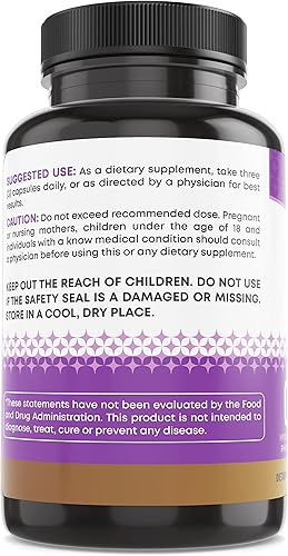 Miniatura 7 de Ancient Bliss Suplemento intestinal con fugas, cápsulas L de glutamina para apoyo intestinal con raíz de cardo bendito y hortensia, vegano y sin