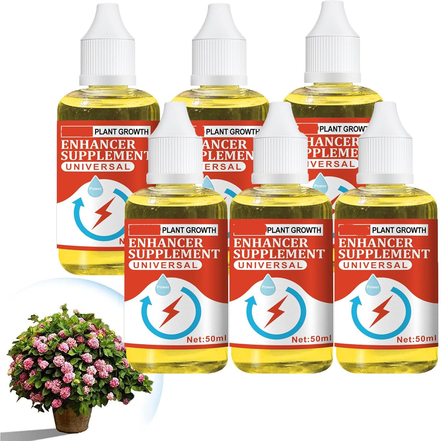 Zimoya 6Pcs Plant Growth Enhancer Supplement, All-Purpose Fertilizer For Seedling Recovery Root Growth, Take Root Rooting Hormone Supplement, Indoor Plant Liquid Fertilizer, Stimulates Root Production (1Pc)