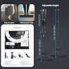 Kit de Luz de Anillo de 18 Pulgadas, Luz LED Regulable de 55W 6700k, Trípode, Control Remoto, Caja, CRI95, Negro 4