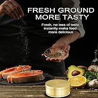 Vista 4 de Molinillo de especias de 3 pulgadas (dorado)