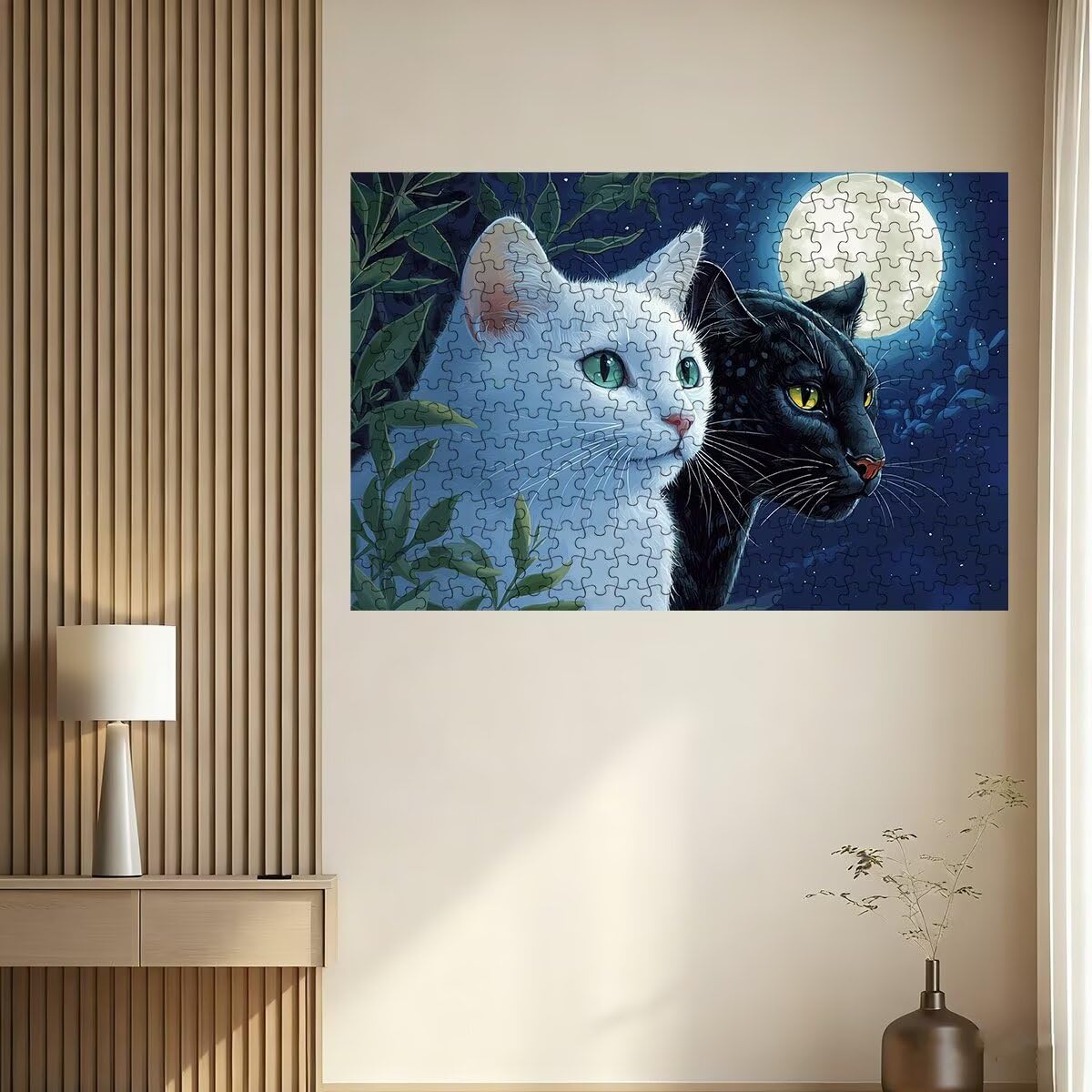 Puzzle 2000 Piezas Adultos Gato, Rompecabezas Adultos Leopardo, Clásico Puzzles Adultos Desafiante para Toda la Familia, Juguetes Rompecabezas Letras en la Parte Posterior, Regalo Hombre Decor -3371