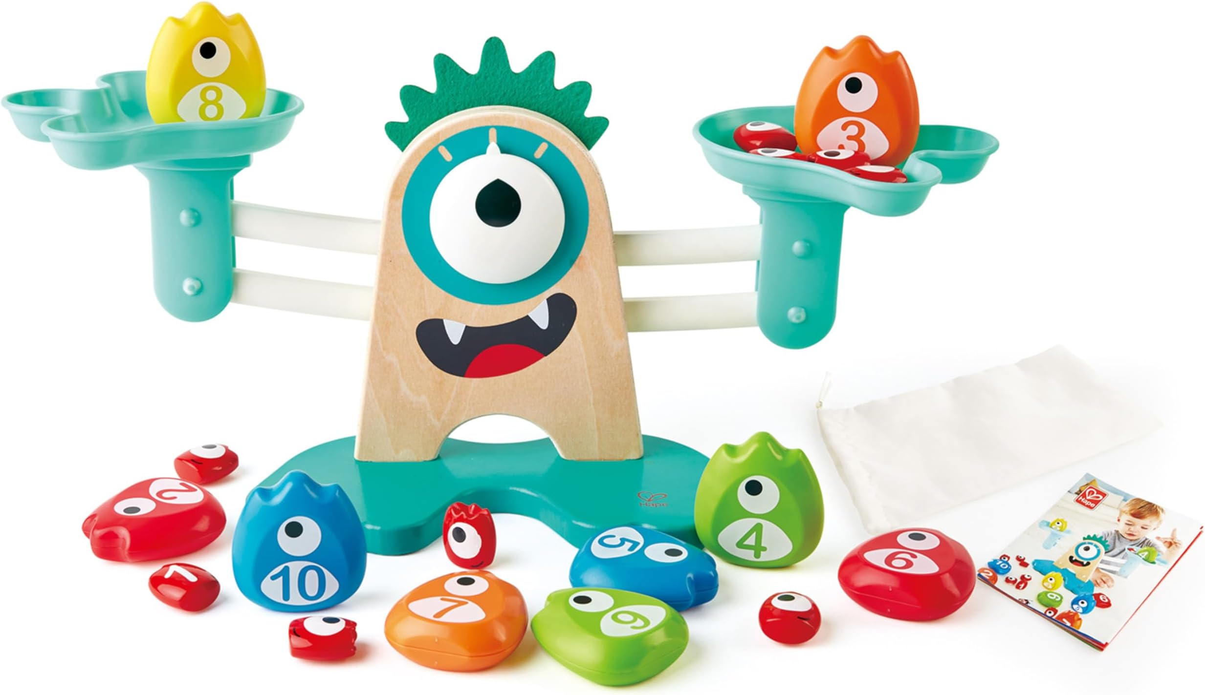 Hape Monster Math Scale Educational Learning Activity Kids/Toddler Play ...