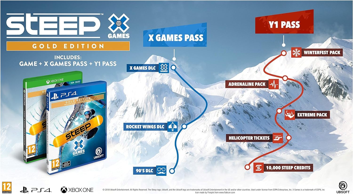 Steep: X Games - Gold Edition (Xbox One): Xbox One: Video