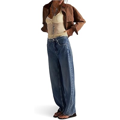 Джинсы Free People We The Free Truro Baggy Puddle Jeans