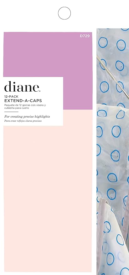 Gorros para peluquería Diane Extend-A-Cap, 12 unidades, talla extra grande miniatura 7