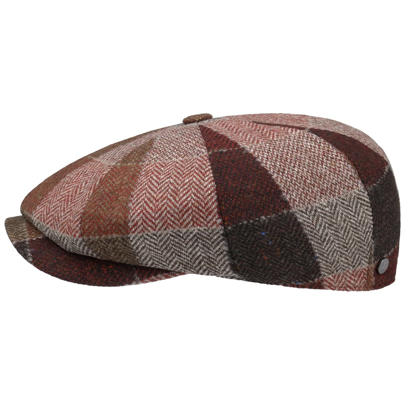 Lierys Fincaro 8 Panel Virgin Wool Flat Cap Men - Made in The EU