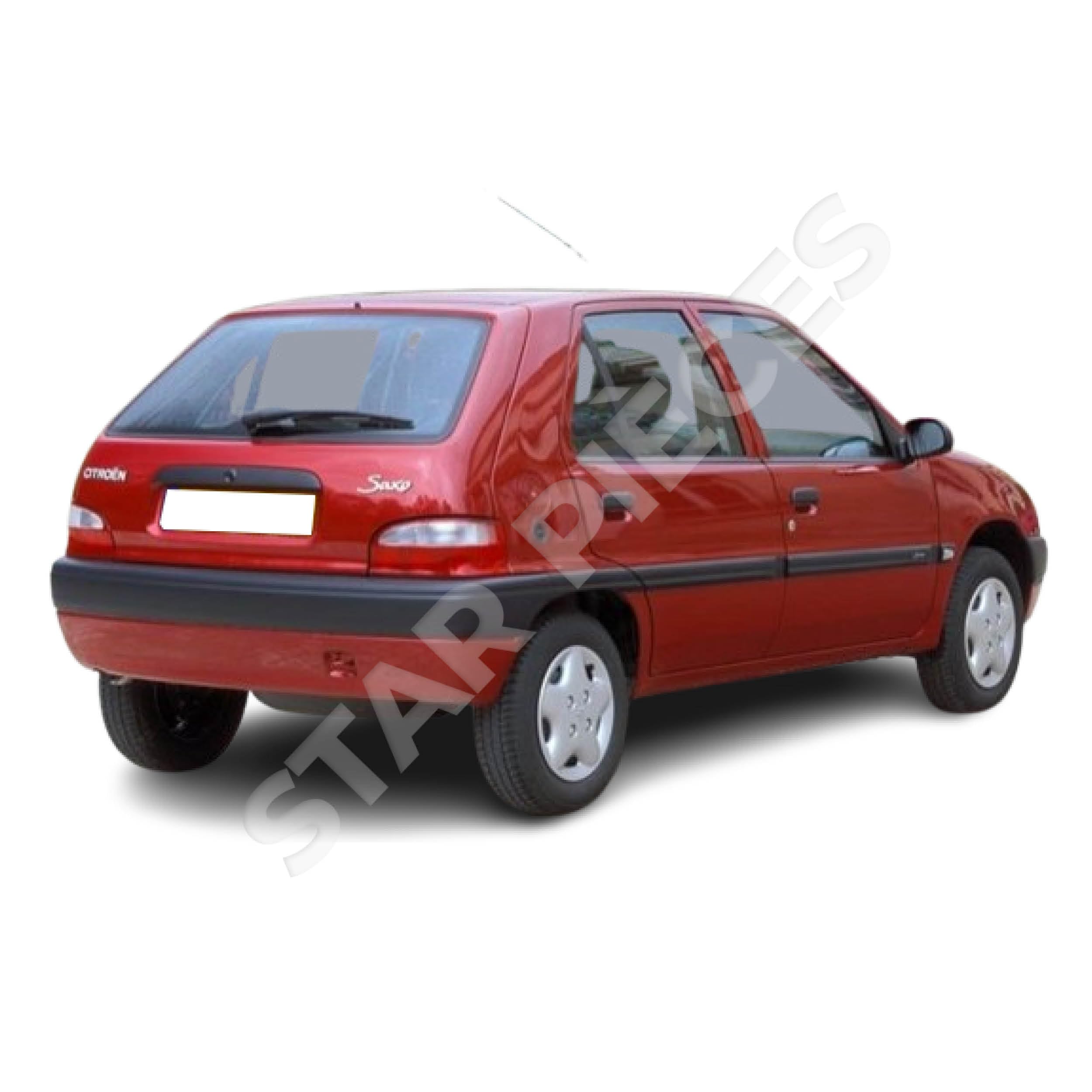 2 verins de coffre compatibles pour Saxo (1996-2003) Vérins de hayon | 8731C0, 9634949880, 96181191