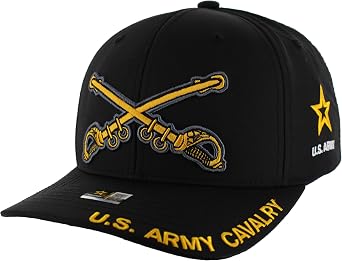 US Army Special Unit Branch Veteran Hat Mens, Officially Licensed Military Embroidered Adjustable Baseball Cap