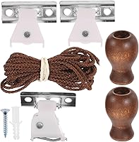 Vista 1 de 1 juego de accesorios para persianas enrollables, kit completo de reparación de cortinas con cuerda de persiana enrollable, piezas de fácil