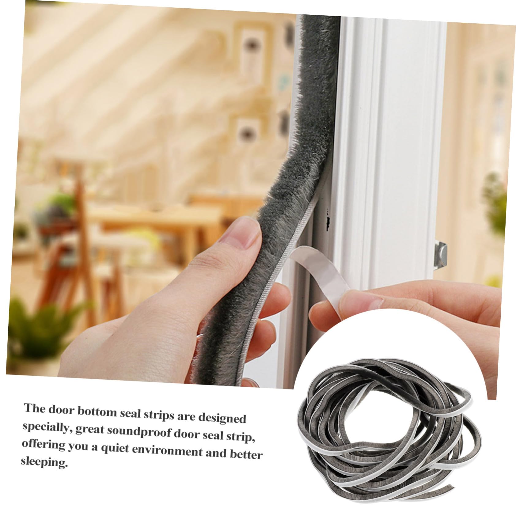 2 Rolls Door Seal Polypropylene Wind Strip Indoor