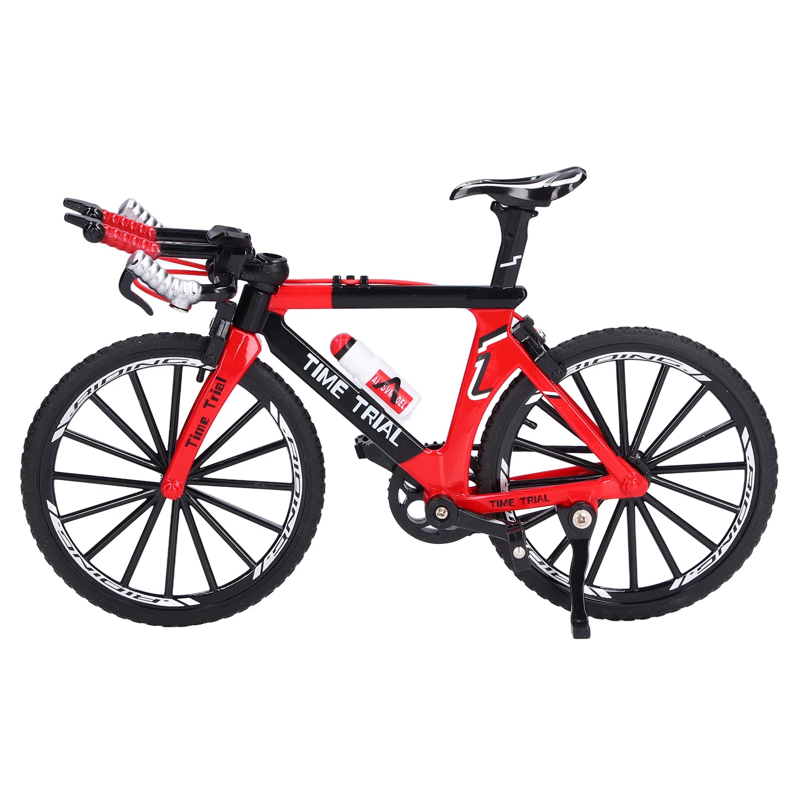 Doigt VTT en alliage Mini modèle de vélo pour la maison, le bureau, le lieu de travail, la décoration, les cadeaux (rouge)