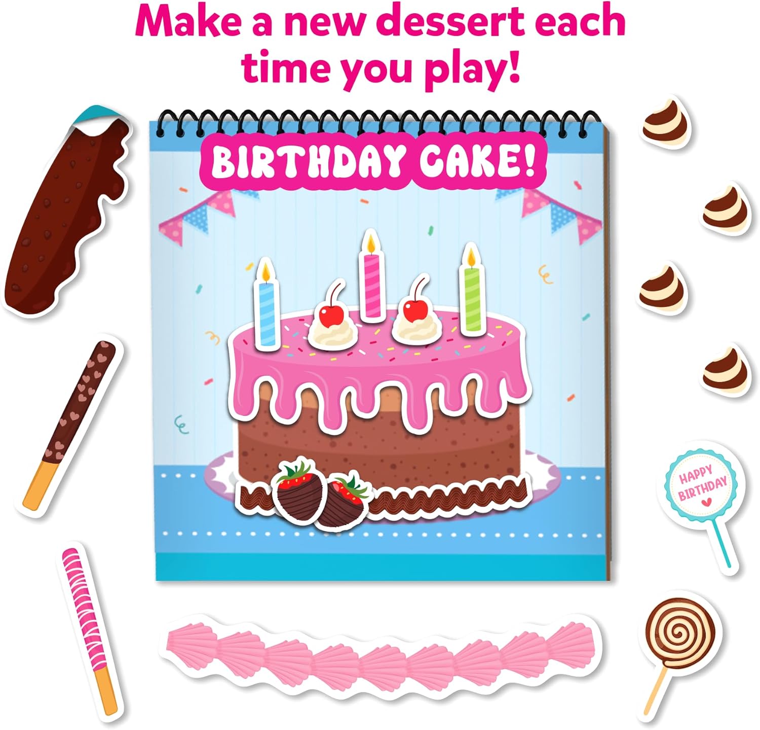 Skillmatics Reusable Sticker Activity Book - Peelies, 100+ Reusable Cling Stickers, 6 Pictures, Mess-Free Fun for Kids, Creative Play & Travel Toy, Gifts for Boys & Girls Ages 3, 4, 5, 6, 7