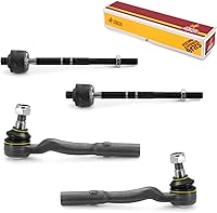 Vista 10 de Metrix Premium Chassis Parts - Kit de 4 piezas de extremos de barra de acoplamiento frontal exterior e interior compatible con Nissan Pathfinder