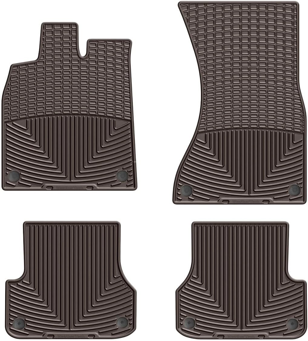 WeatherTech All-Weather Floor Mats for Audi RS7, A6, A7-1st & 2nd Row (W300-W301), Black