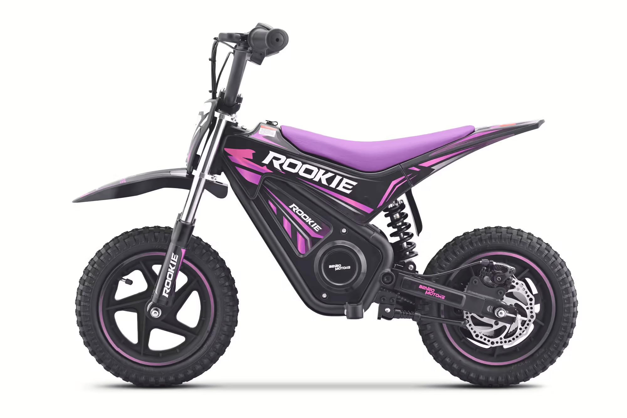 Pocket bike elettrica per bambini ROOKIE 24V (12") | Batteria al litio | Motore brushless 250 W | Freno a disco