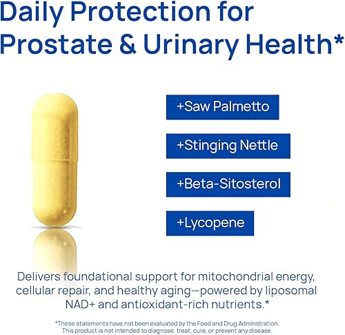 Miniatura 5 de Selerb Suplementos NAD+ para hombres  Suplementos de salud de próstata de óxido nítrico para hombres con resveratrol, CoQ10, L citrulina y licopeno